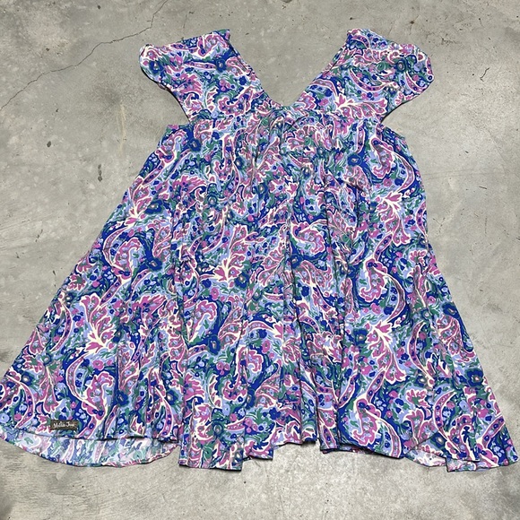 Matilda Jane Multi-Colored Paisley & Floral Print Flowy Shirt, Size XS / Ww-44 - Picture 4 of 6